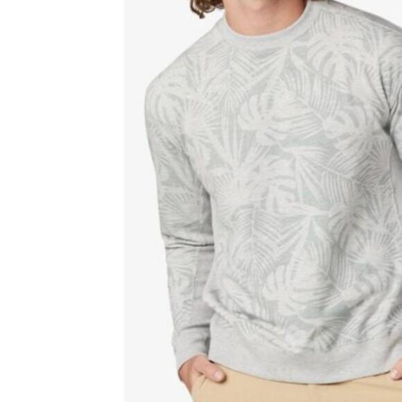 Chubbies Unbeleafable Gray Neutral Tropical Leaves Sweatshirt Size XL - Picture 6 of 6